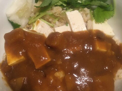 豆腐と三つ葉の玄米カレー